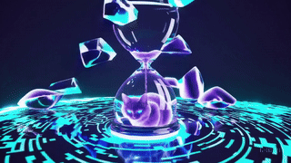 Gif of Bad Bella in an hourglass.