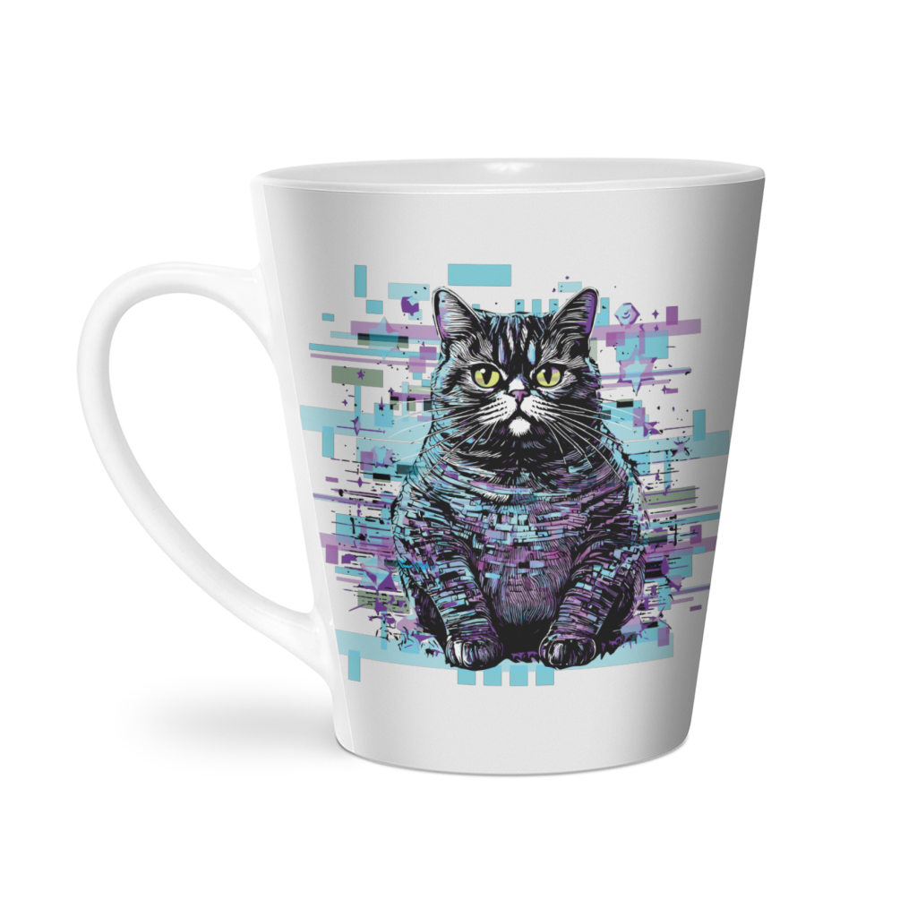 Fat Cat Glitch Mug