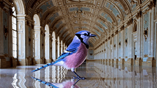 Mr. B in the sanctuary hall.