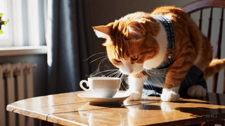 Georgie Lugh is at a cup of tea.