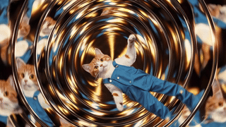 Georgie Lugh in a mirror vortex.