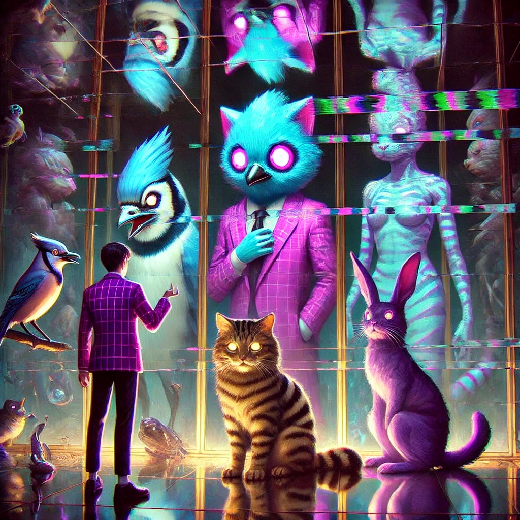 Mirrors into alternate realities.