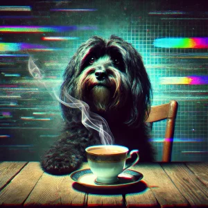 Elliot the Elder drinking tea.