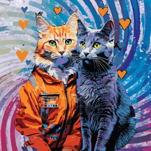 Georgie Lugh and Bad Bella snuggle.